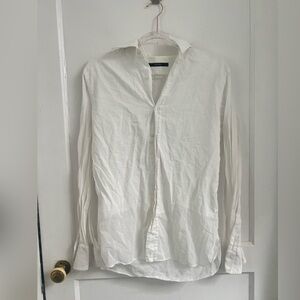 Gucci White Button Down Cotton Long Sleeve Shirt, 39 - 15 1/2 $1100